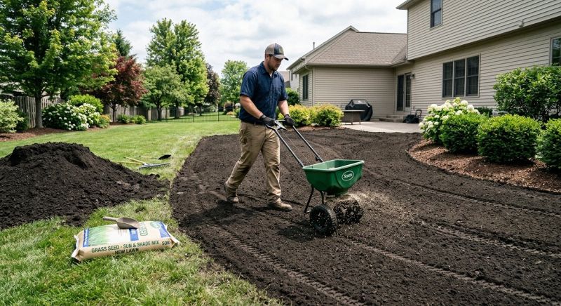 New Construction Lawn Seeding in Ventura County, CA