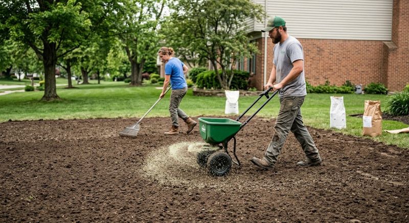 New Lawn Seeding in Ventura County, CA
